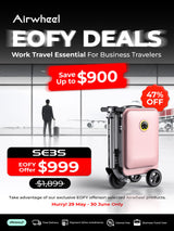 Airwheel SE3S | Electric Rideable Smart Suitcase | 20-Inch with 20L Capacity