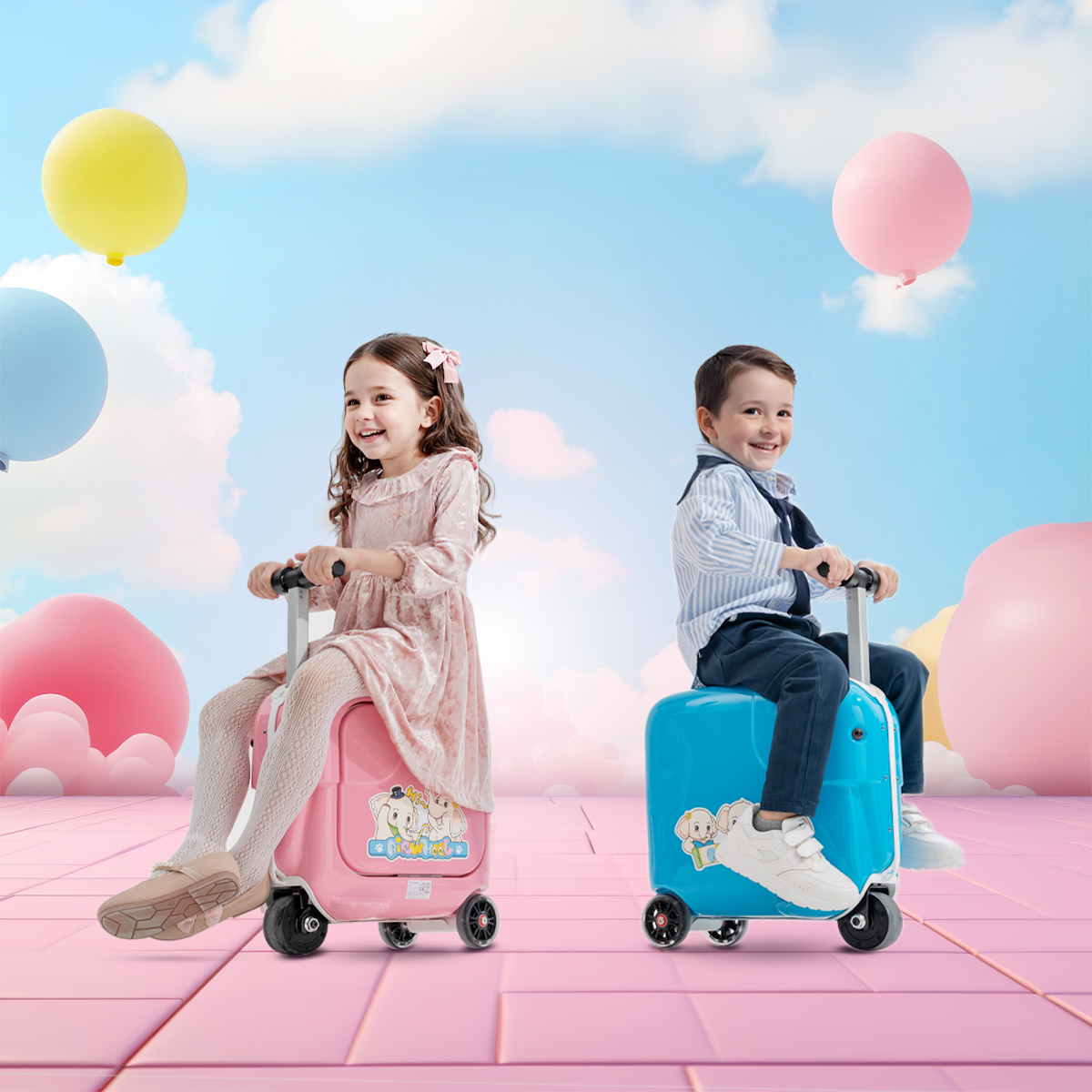 Airwheel SQ3S | Electric Rideable Smart Suitcase for Kids | 20-Inch with 15L Capacity