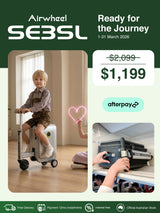 Airwheel SE3SL | Lighter Electric Rideable Smart Suitcase | 20-Inch with 20L Capacity