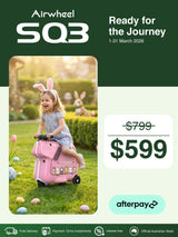 Airwheel SQ3 | Electric Rideable Smart Suitcase for Kids | 20-Inch with 15L Capacity