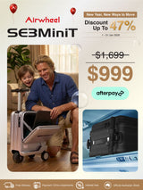 Airwheel SE3MiniT | Electric Rideable Smart Suitcase | 20-Inch with 26L Capacity
